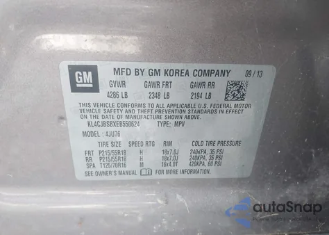 2014 Buick Encore Convenience z USA, uszkodzony, nr VIN KL4CJBSBXEB550624